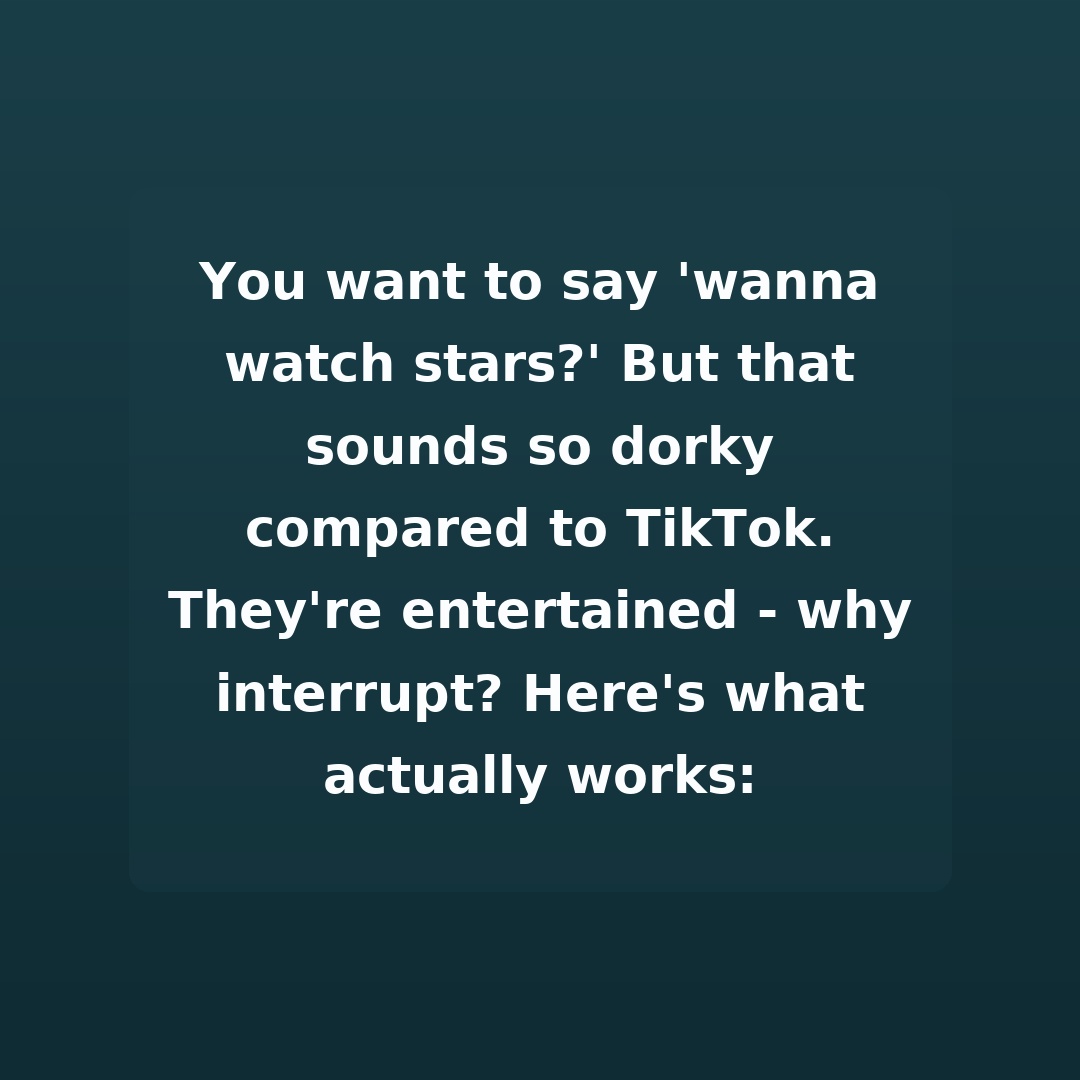 teachtappy's tweet image. Your kid's been on screens all day and Rob Mac's viral space videos are your escape route.

→ Exact script to say
→ 5-minute activity
→ Backup plans

Get the full lesson:
lessons.teachtappy.ai/rob-mac/index.…

#RobMac #ViralSpace #SpaceTok #Parenting #ScreenTime #TeachTappy
