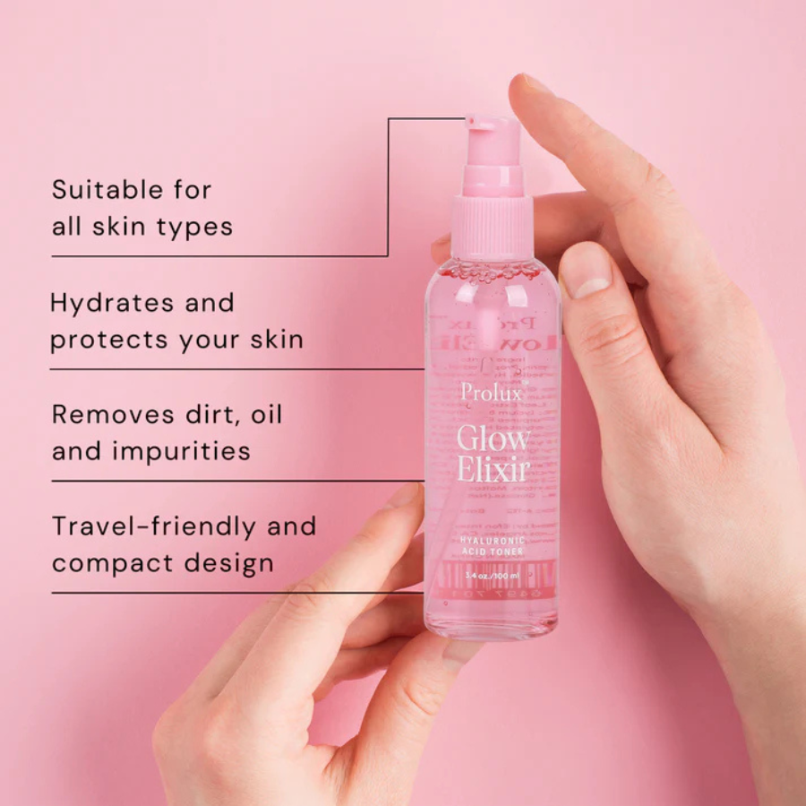 Cosmetics144's tweet image. Travel-friendly and compact, Glow Elixir Hyaluronic Acid Toner ensures hydrated, refreshed skin anytime, anywhere.
#TravelSkincare #OnTheGoBeauty #HydratingToner #SoftSkinCare #GlowRoutine