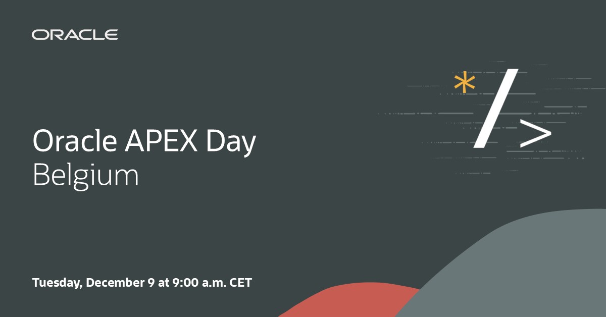 DPushkashu's tweet image. Join the Oracle APEX team for an exclusive, action-packed day with live demos, expert talks, and real customer stories! Secure your spot today: social.ora.cl/60147Unek