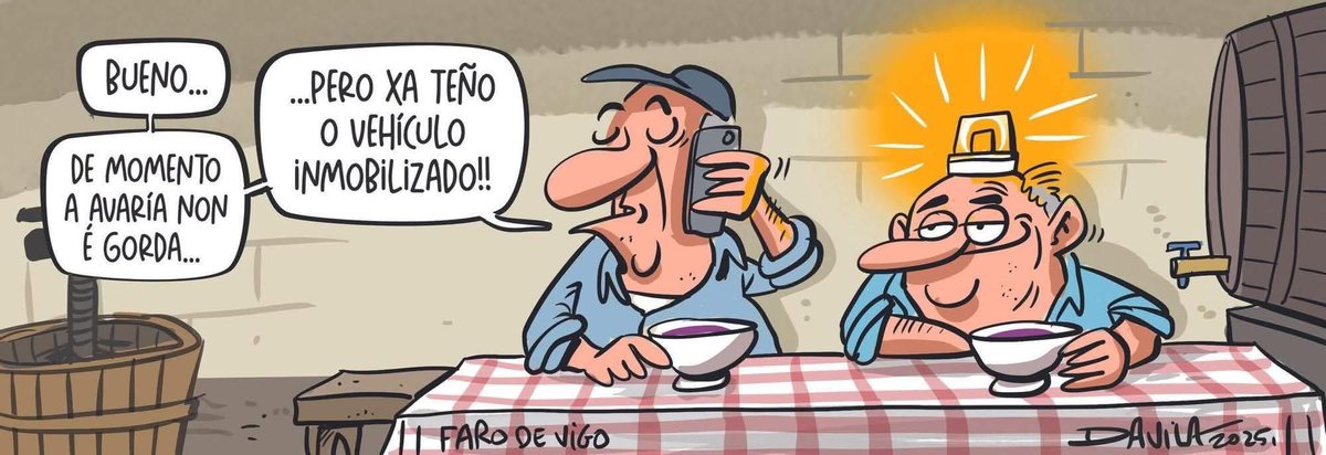 OBichero's tweet image. A baliza V16