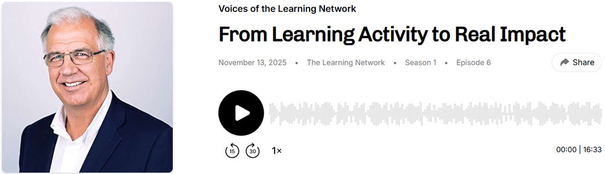 PeopleAlchemy's tweet image. New @learningnetwk podcast episode: From Learning Activity to Real Impact. 
Here Paul Matthews unpacks the real leverage in learning...
🎧 buzzsprout.com/2320458/episod…
#learninganddevelopment #learningtransfer #businessimpact