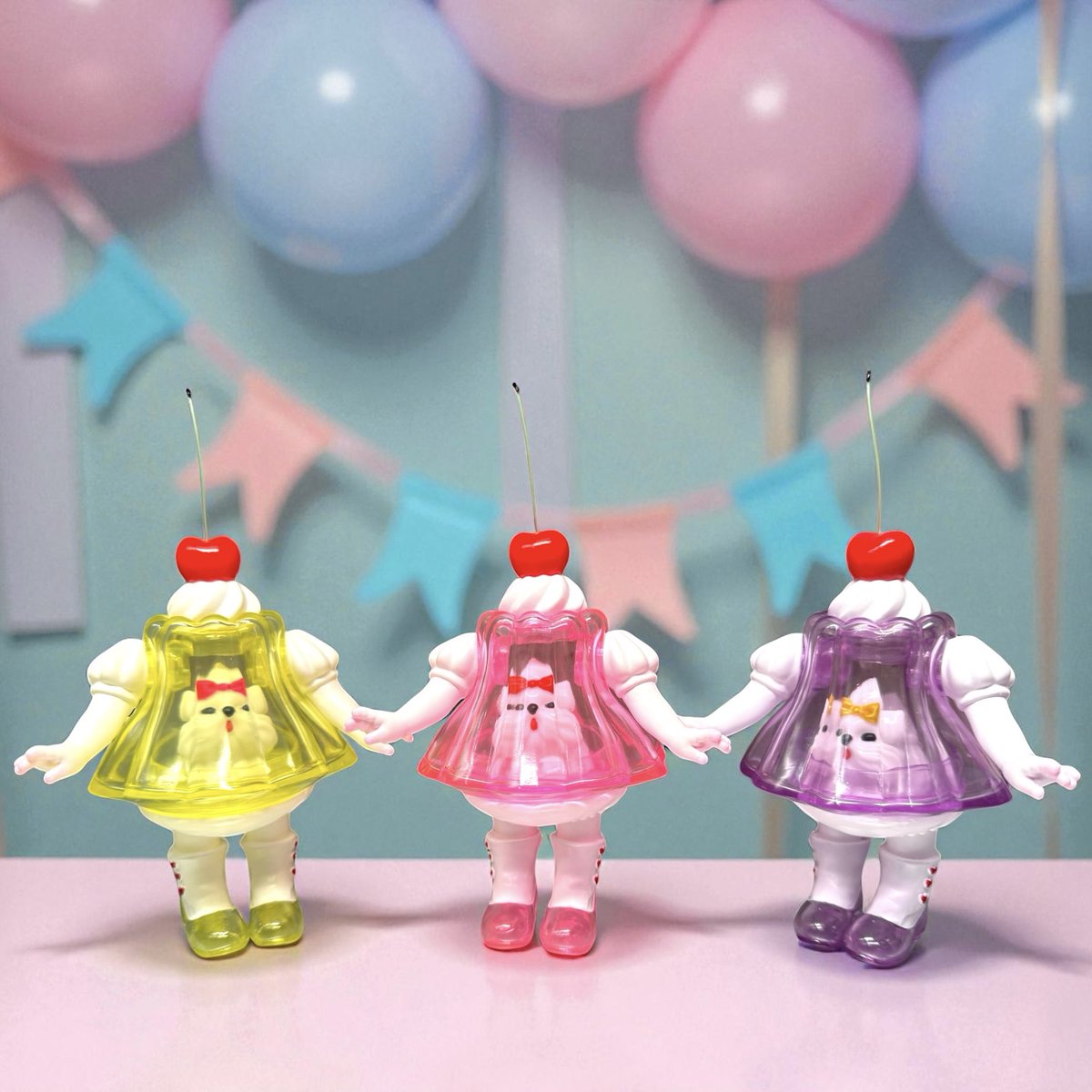 ホイップinゼリーちゃん完成❤️‍🔥 淡いカラーなのでホイップも