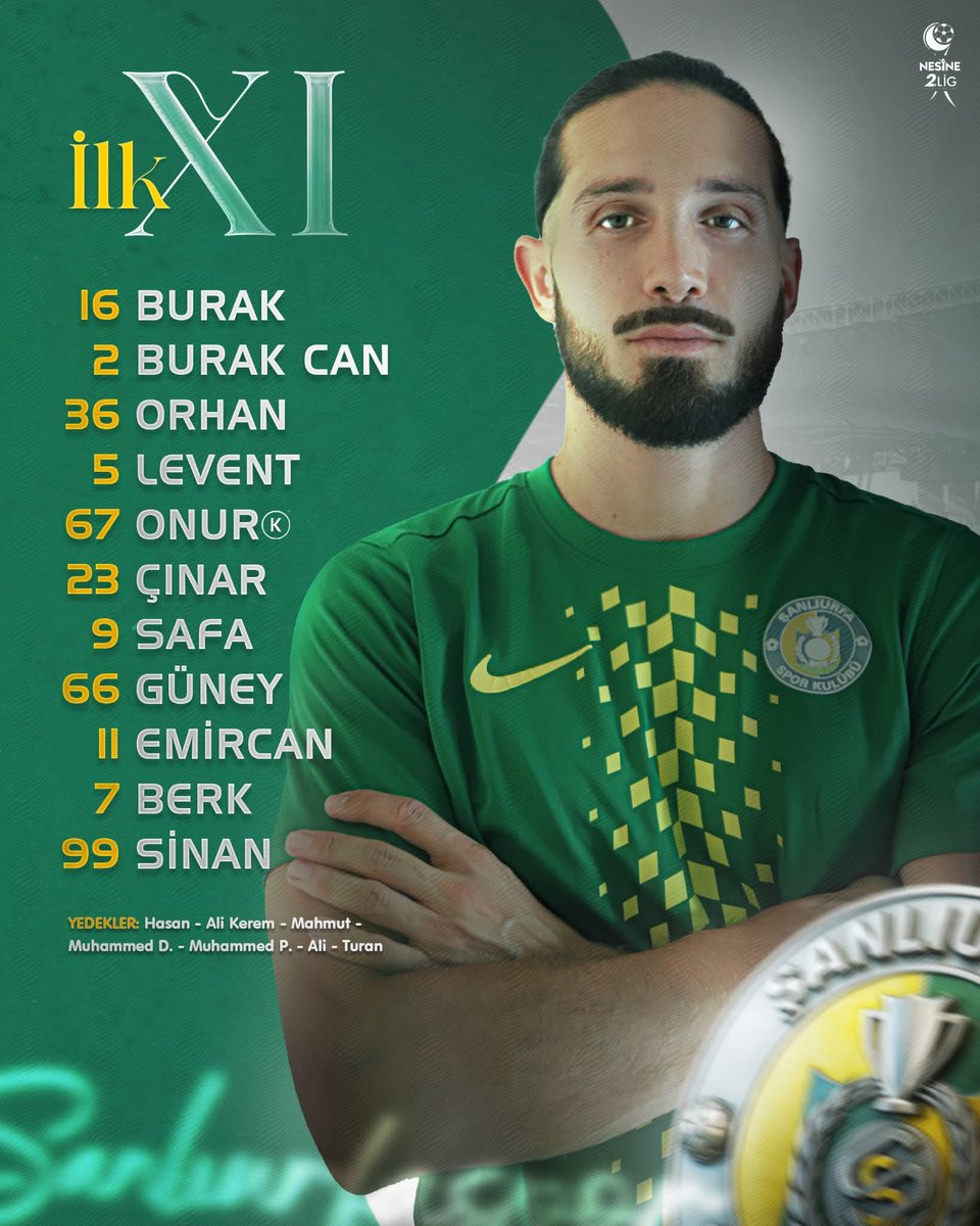 📋Maç Kadromuz Belli Oldu! 
🆚 Batman Petrolspor 
📲 #ŞANvBPS