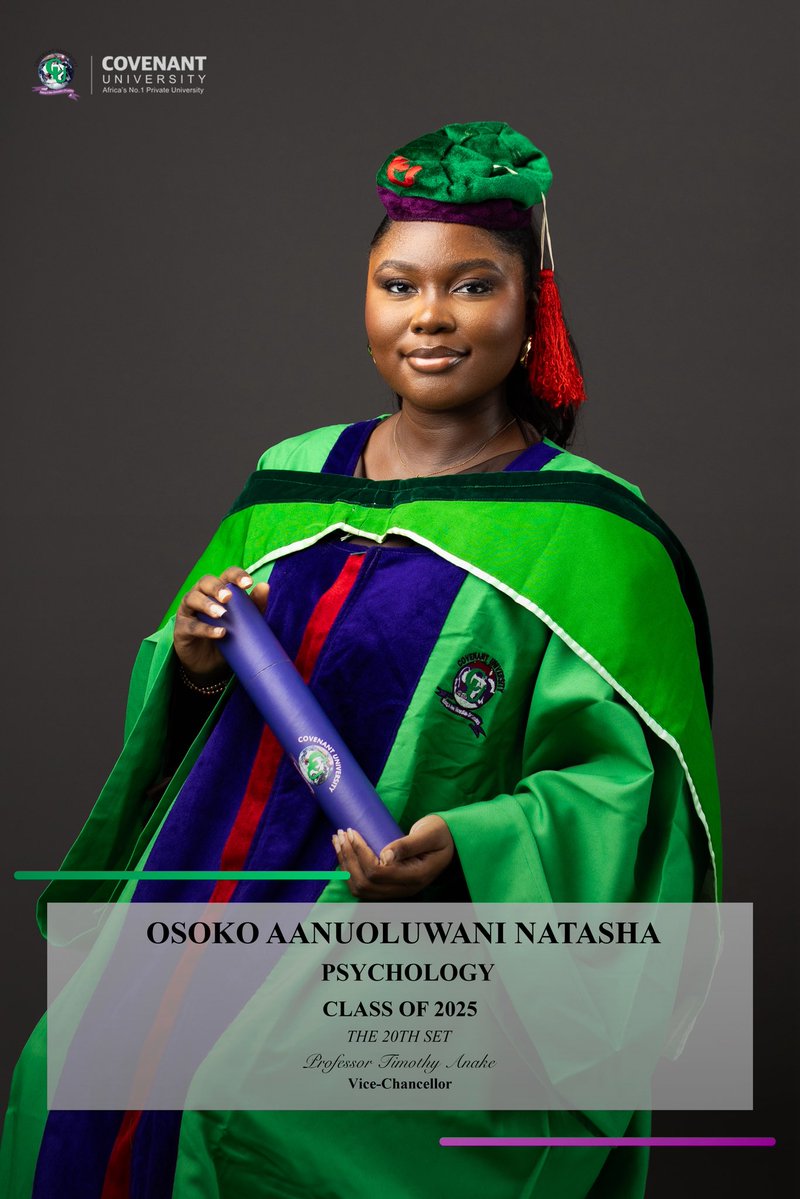 n4tsssdiary's tweet image. i graduated university🙂‍↕️
Bsc Psychology Second Class Upper Division!