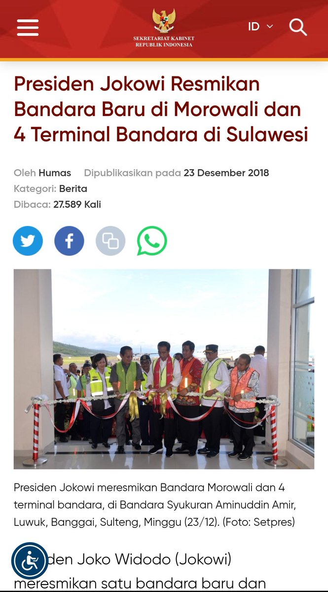 xquitavee's tweet image. Sama2 di Morowali tapi beda tempat 
Pak @jokowi meresmikan Bandara Baru di Morowali tapi bukan Bandara IMIP

Bandara IMIP itu milik swasta dan di resmikan oleh Pimpinan Perusahaan itu sendiri 

Framing ga jelas seperti ini dipake lagi untuk serang pak @jokowi 🤨