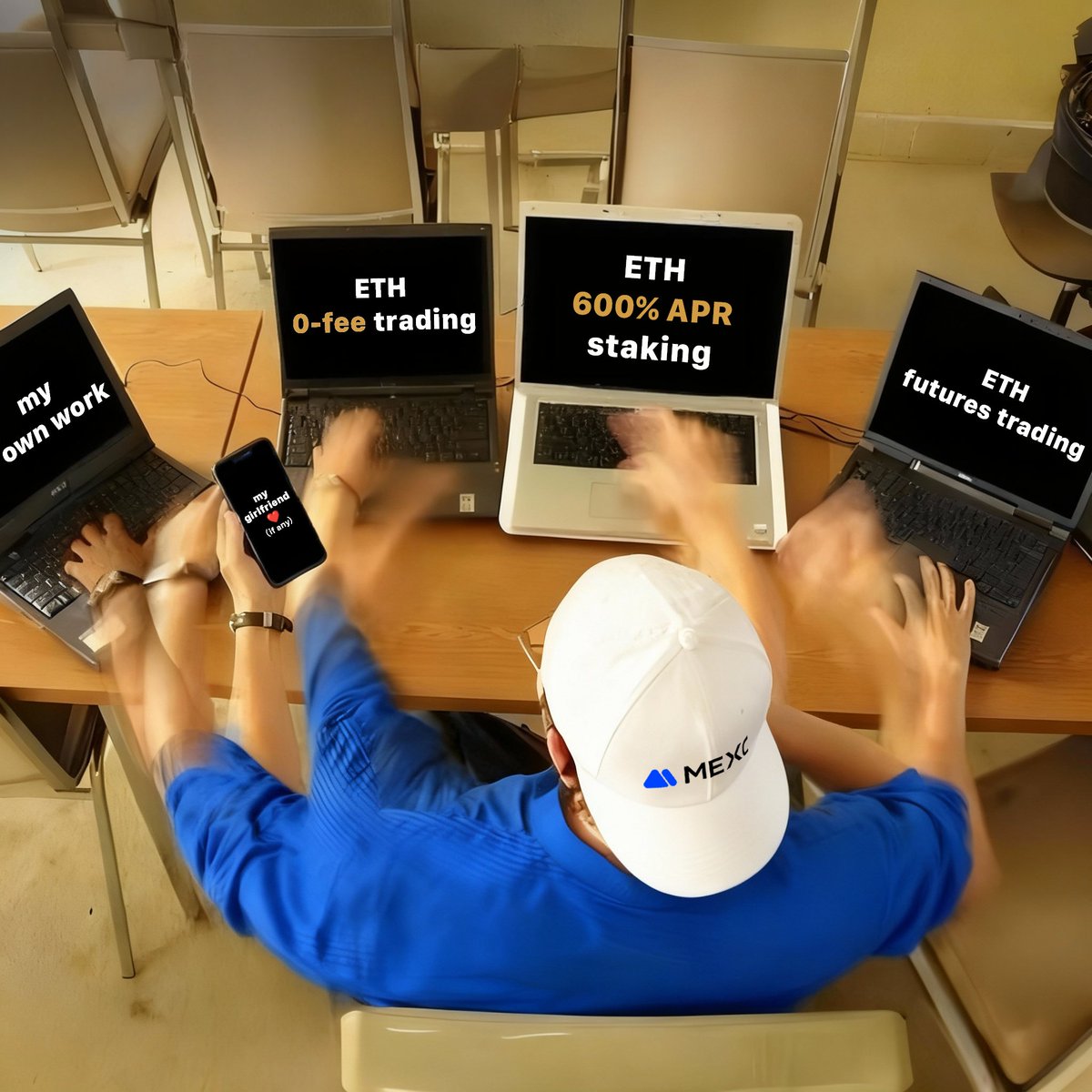 MEXC_Official's tweet image. Me posting while also grinding through #MEXC ETH Eco Month:

( Join me😛: mexc.co/events/ethereu…