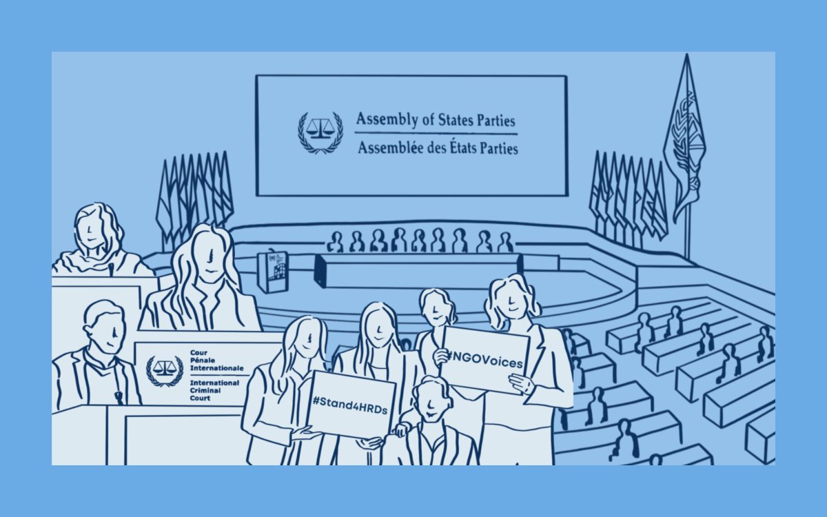 ngos4justice's tweet image. From 1 - 6 Dec, #ICC States Parties will convene for the 24th session of the ICC Assembly of States Parties #ASP24.

Dive into our Backgrounder to understand the key challenges, the high stakes for intl. justice &amp;amp; our recommendations to ICC States Parties: loom.ly/NxEsV9k