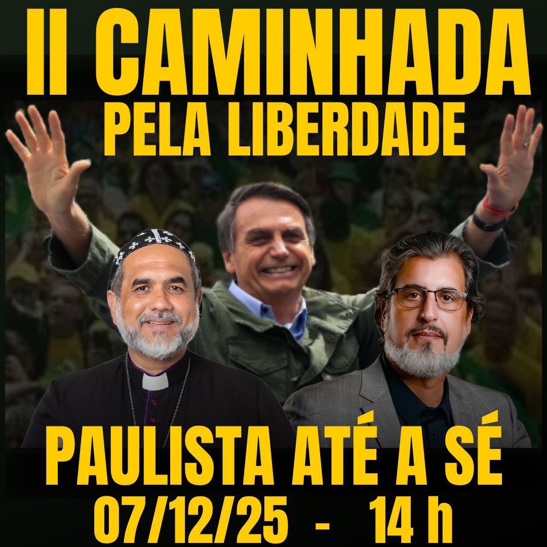 Vamos todos nos unir pela anistia ampla, geral e irrestrita! Conto com vocês no dia 7 de dezembro!