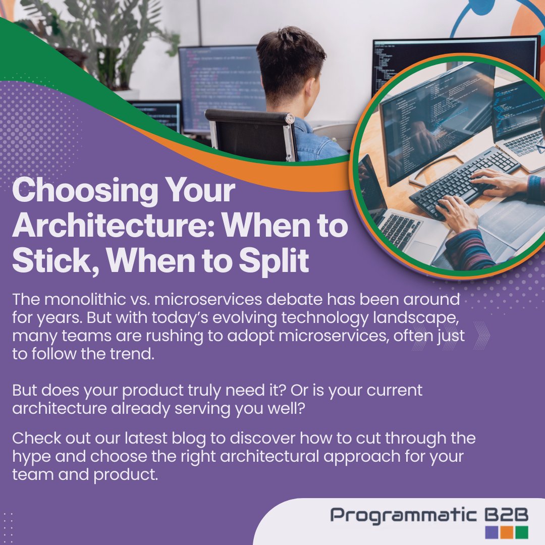 ProgrammaticB2B's tweet image. Read the full blog at programmaticb2b.com/post/monolith-…
#MonolithVsMicroservices #SoftwareArchitecture #Microservices #Monolithic #SystemDesign