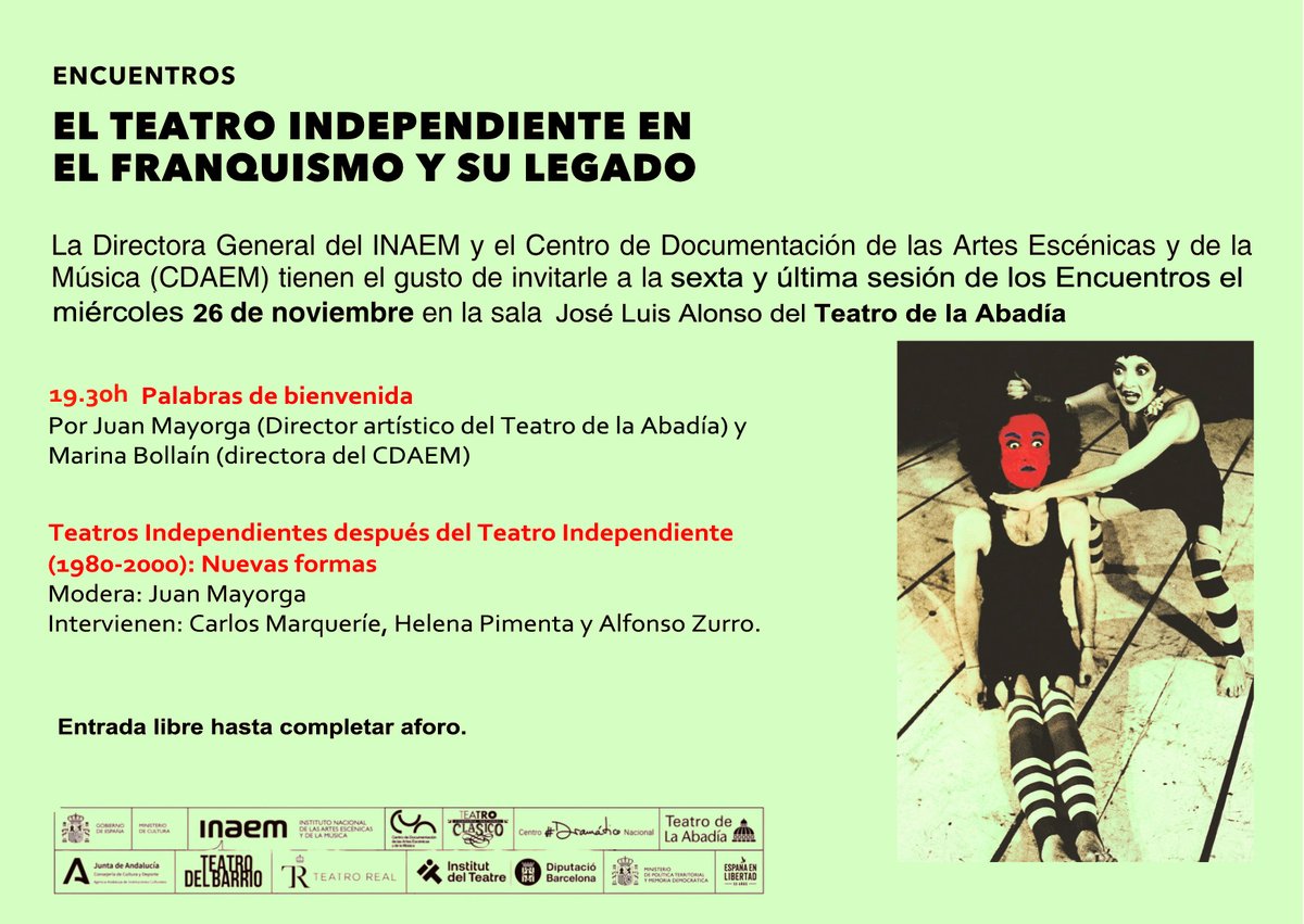 Centro de Documentación Artes Escénicas y Música (@cdaem) on Twitter photo 