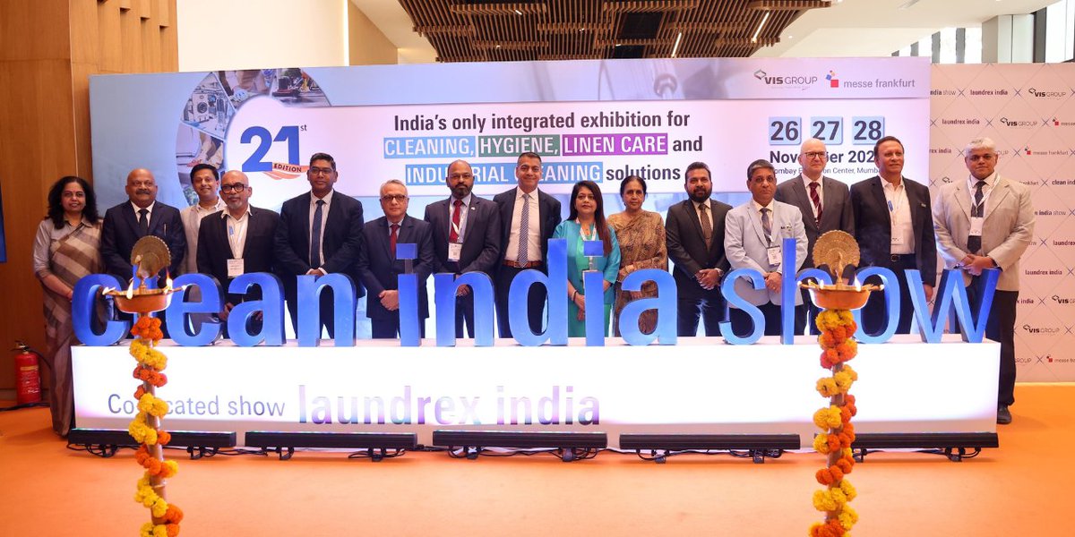 TextileValue's tweet image. Innovation meets hygiene excellence at Clean India Show &amp;amp; Laundrex India 2025.

Read More: textilevaluechain.in/in-depth-analy…

#CleanIndiaShow #LaundrexIndia #FacilityManagement #HygieneSolutions #CleaningIndustry