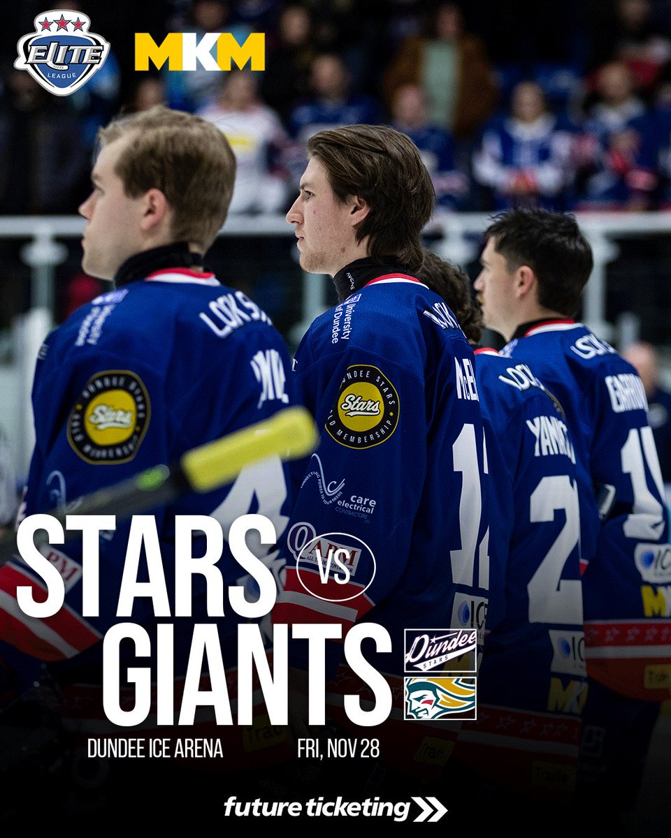 DundeeStars's tweet image. 🚨 BOX OFFICE OPEN🚨 

Join us for Friday night Stars hockey to celebrate 5 years of the Dundee Stars Gold Club 🔥🙌

🆚 @BelfastGiants 
🗓 28/11/25
⏰ 7.30pm
📍 Dundee Ice Arena
🏆 Elite League
🎟 buff.ly/khh5fzm
📺 buff.ly/NABkDw3
✅ Season tickets valid