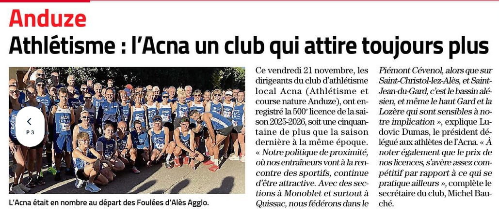 Extrait du Midi-Libre !