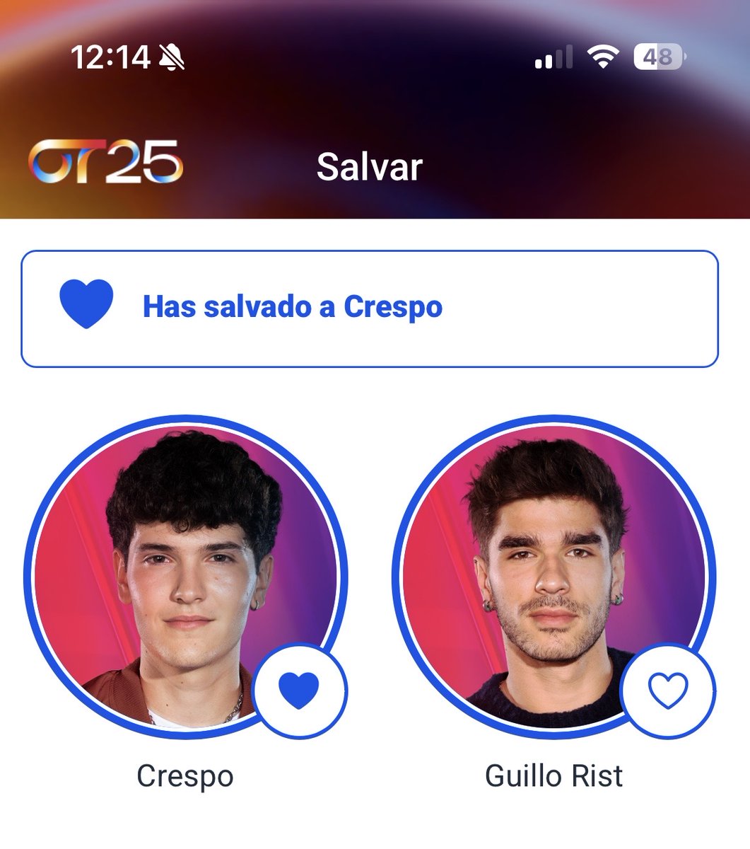 elpozoking's tweet photo. Lo habéis votado y toca salvar a Crespo 😉

#OTDirecto26N #OTGala11 https://t.co/kzLp0Y3KNC