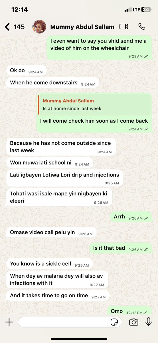 Nimisioluwa's tweet image. Y’all please put sallam in ur prayers, he is seriously sick 🤢 
 
Saw him this morning and he is in a bad state 😢😢
