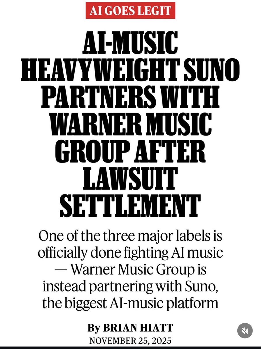 LFG <a href="/warnermusic/">Warner Music Group</a> <a href="/suno/">Suno</a> 
2026 is gonna be the wildest year of our lives fr