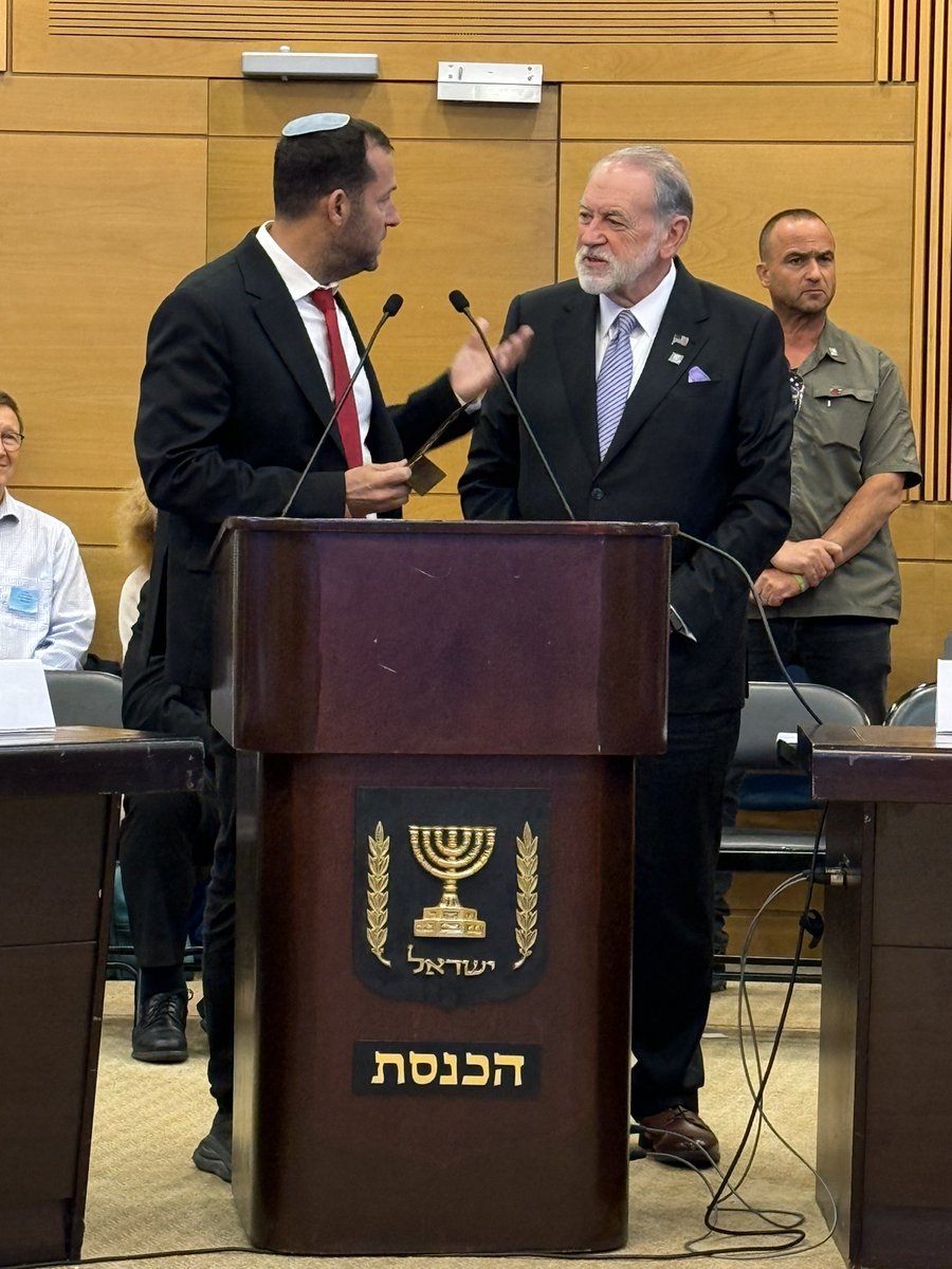 Today, I had the great honor of speaking before the Knesset in Israel. It was a beautiful gathering of Politicians, Christians and Jews. It was a joy to share the platform with Israeli Ambassador <a href="/GovMikeHuckabee/">Ambassador Mike Huckabee</a>. God is moving in Israel in a mighty way!!
