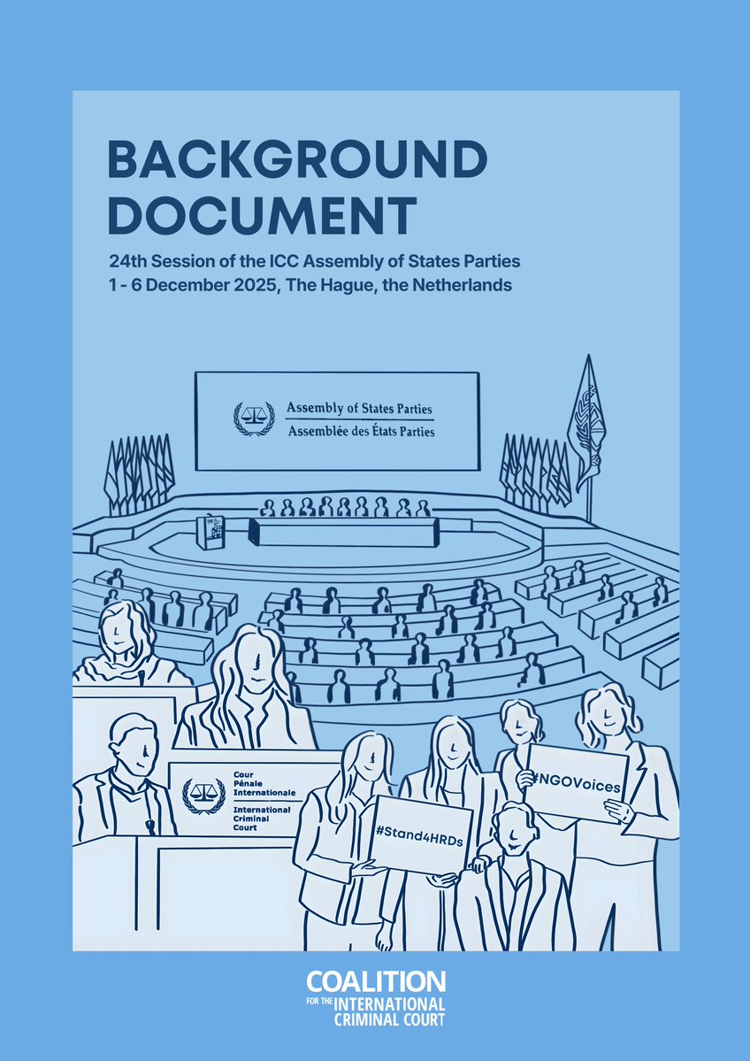 ngos4justice's tweet image. To learn what&apos;s at stake for international justice at #ASP24, read our Background document: loom.ly/NxEsV9k 

And stay tuned as we report live from #ASP24, follow us for updates!
