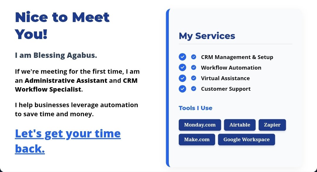 FineAgabus's tweet image. I needed something simple to introduce myself in a short and clear term. I pushed in a simple prompt and we are here 👇.

#administrativeassistant 
#AutomationVA 
#LowCodeAutomation