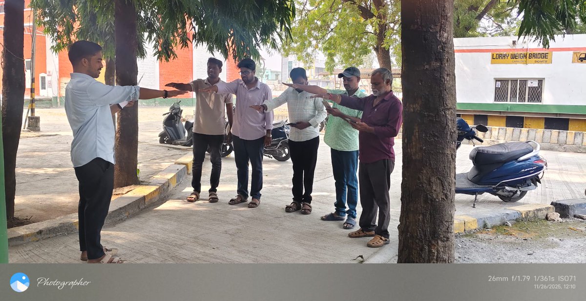 “The staff of BSC Khammam and the Main Depot participated in the Preamble pledge ceremony as part of the Constitution Day celebrations on 26 November 2025.”