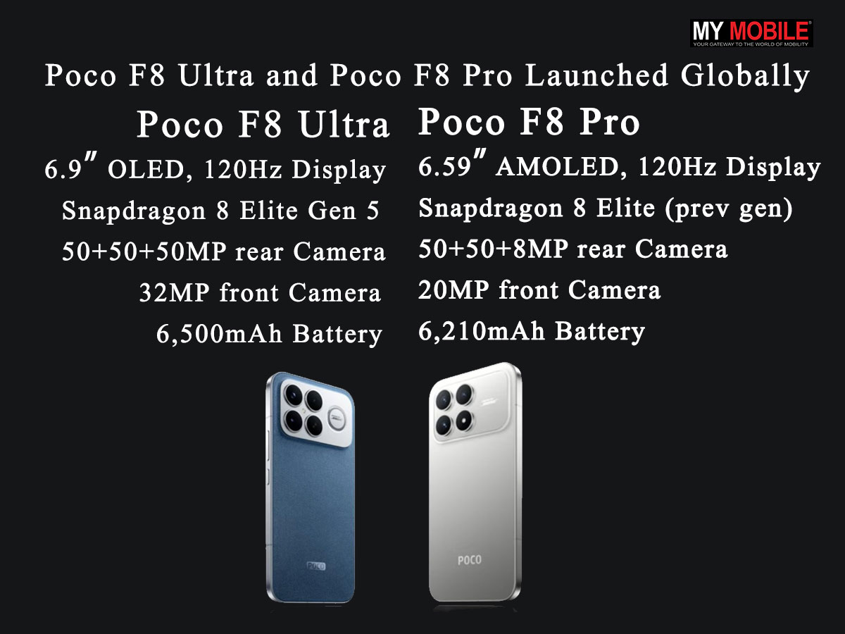 MyMobile_India's tweet image. POCO F8 Ultra &amp;amp; F8 Pro launched globally with Snapdragon 8 Elite chips — price, specs and key features

#PocoF8 #Snapdragon8Elite #HyperOS3 #SmartphoneLaunch

Read More: mymobileindia.com/poco-f8-ultra-…