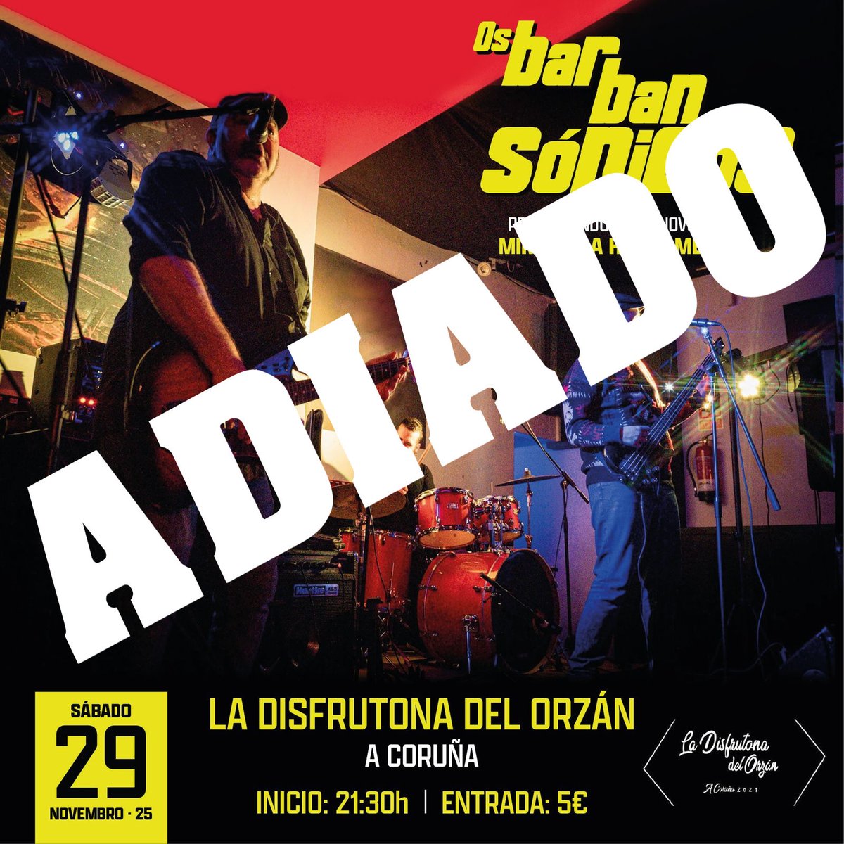 Por causas completamente alleas a nós, o bolo deste sábado na Coruña adíase para unha futura data. Xa iremos informando😪

Tiñamos moitas ganas de ir a Coruña, neno, pero teremos que esperar máis 🤷