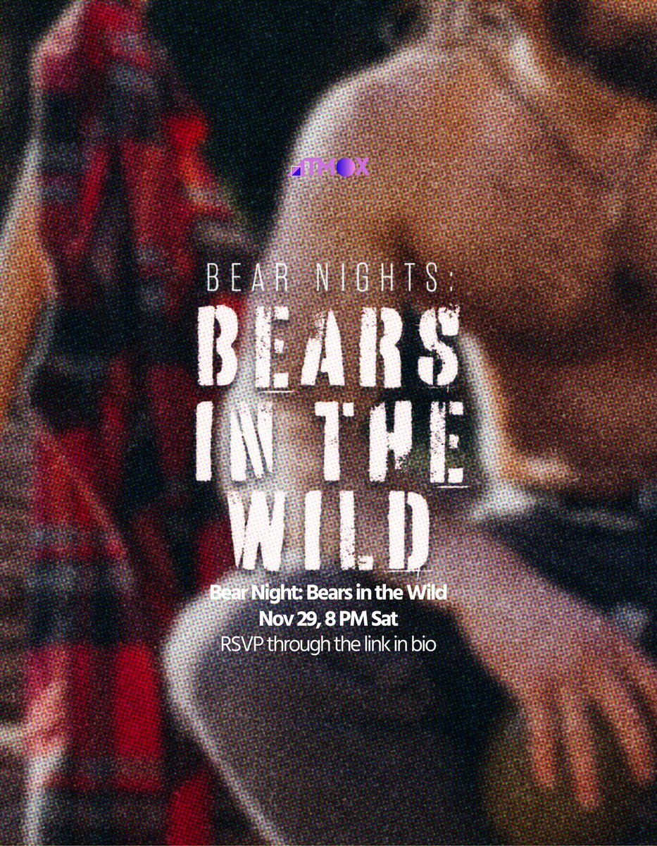 Something about this weekend tells us — it’s a night where bears and bear lovers gotta show and receive some luv. 🏳️‍🌈💕🐻

RSVP through the link in bio. ✨ We missed this community as much as everyone does. 😋

Meat you soon!

RSVP: forms.gle/g1ZYxxJZD4sTh9…

#AlterDavao #DavaoAlter