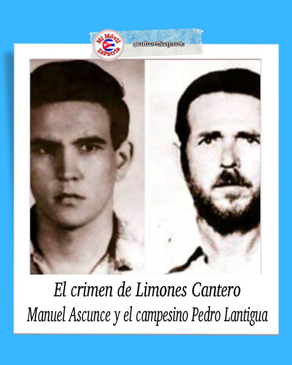 "La muerte no es verdad cuando se ha cumplido bien la obra de la vida", una frase que cubre en toda su extensión al corto pero generoso paso por la existencia de Manuel Ascunce, asesinado el 26 de noviembre de 1961, junto a Pedro Lantigua.
#TenemosMemoria 
#MiMóvilEsPatria