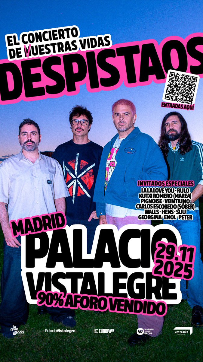 Esto va a ser la leche 😊

entradas.com/artist/despist…