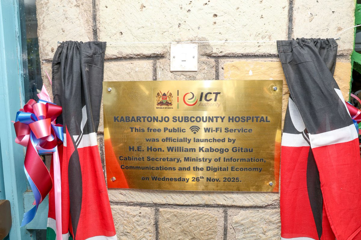 honkabogo's tweet image. I unveiled Wi-Fi connectivity at the Kabartonjo Sub-County Referral Hospital a key step in strengthening healthcare delivery for the people of Baringo North. Reliable internet in our health facilities enables faster, smarter, and more coordinated care.

As we digitize healthcare…