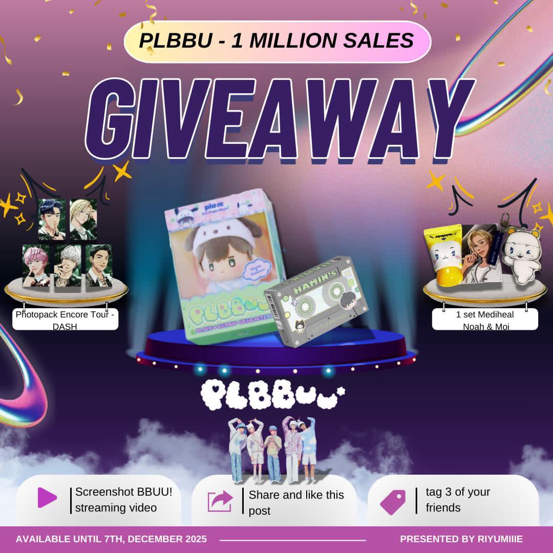 rifantiayu_'s tweet image. ✨celebrating 1Mio Sales of PLBBU✨

This giveaway for 🇮🇩PLLI only
 
💙there will be 4 winners
💜reply this tweet with proof of BBU! streaming vid
💖only those who meet the requirements will be drawn
❤️will be closed on 7th &amp;amp; drawn on 10th dec
🖤prizes will be shipped mid dec