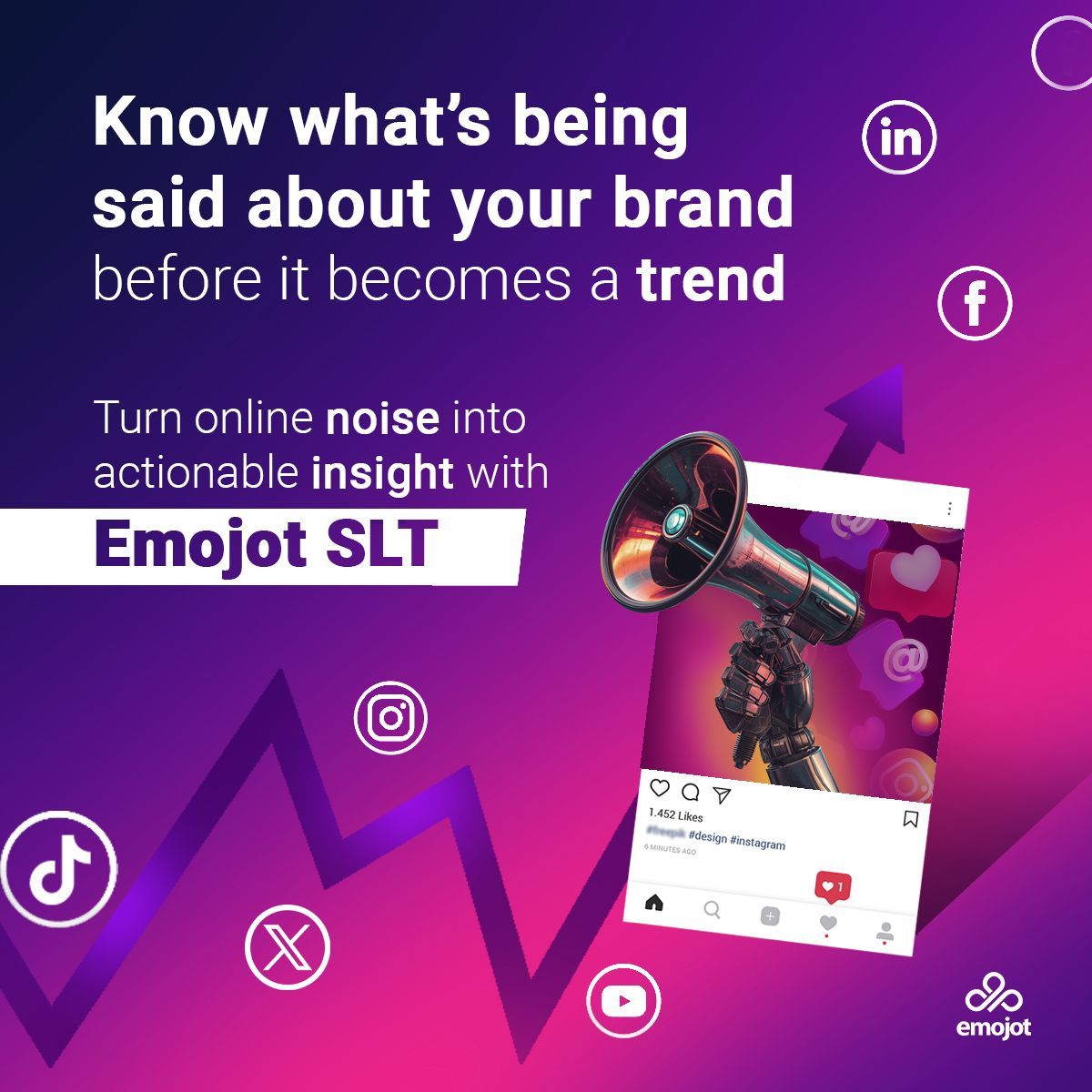 EmojotTALK's tweet image. Your brand is always part of the conversation — but are you listening?

Emojot’s SLT helps you track mentions, sentiment, and trends in real time.
Awareness starts with listening.

#SocialListening #BrandIntelligence #AIInsights #Emojot #SLT