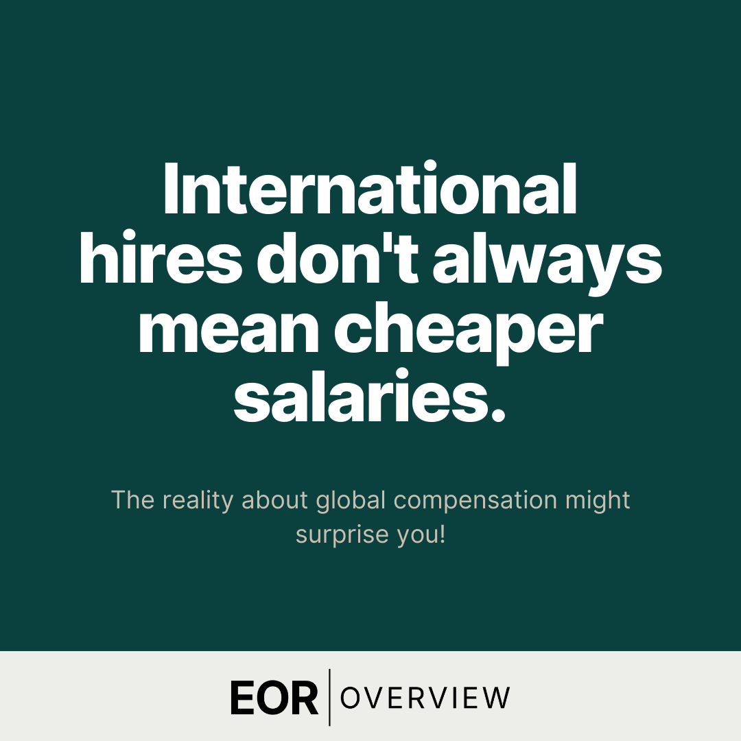 eoroverview's tweet image. Myth: International employees expect lower salaries
Reality: Top talent expects competitive pay anywhere. Market rates depend on skills, experience, and local standards - not geography.

What salary myths have you heard?

#EOR #MythBusting