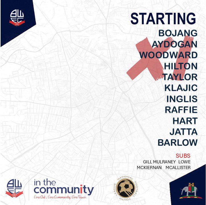 OfficialWSITC's tweet image. Here is our NWC XI for today&apos;s home fixture against SGA.

@NFYLU19U23 

#BWFC #EDS #NWC