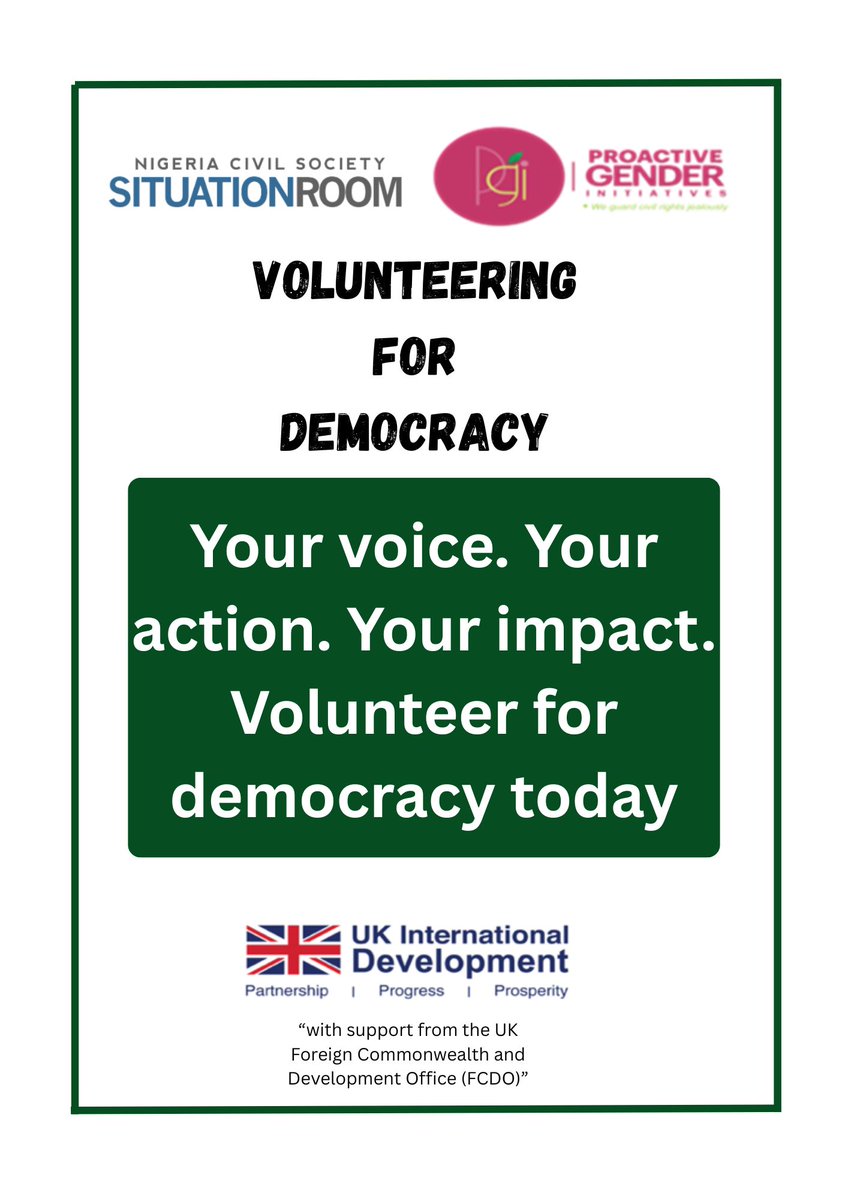 ProGender's tweet image. Be the change you want
Change Begins with you
.
.
.
#volunteering #activecitenzenship #youthengagement #inclusivedemocracy