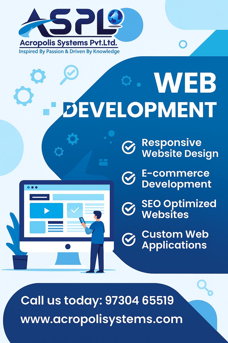 AcropoliSystems's tweet image. 🌐 Transform Your Online Presence with Stunning Web Designs!

acropolissystems.com/website-design…
📈 Let’s turn your ideas into a powerful online identity!
📩 Contact us today and make your brand stand out.

#WebDesignPune #AcropolisSystems #ResponsiveWebDesign #WebDevelopment