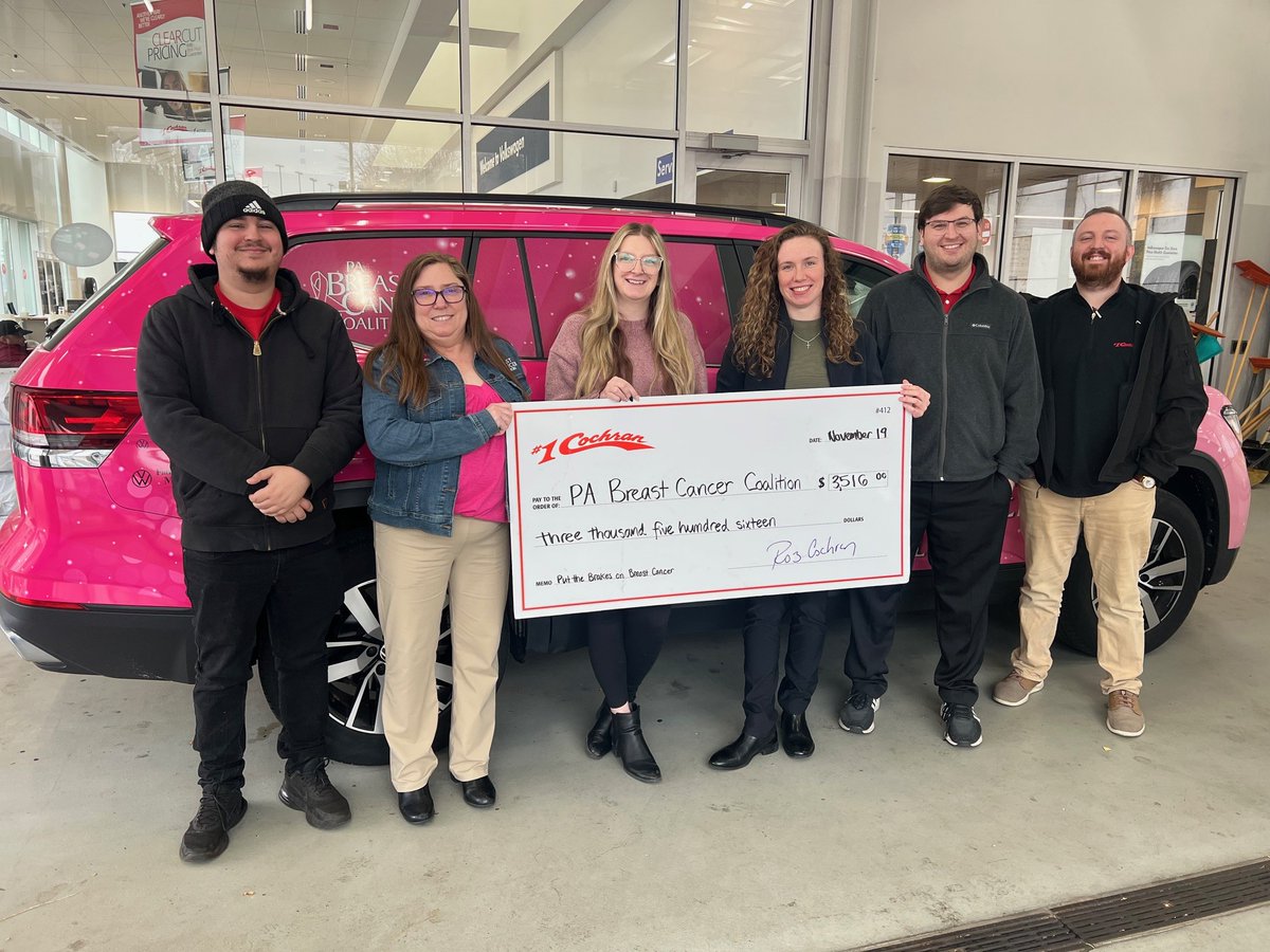 And the results are in! 🎀

Our 4th annual Put the Brakes on Breast Cancer initiative raised $9,325 for local breast cancer organizations -- and we couldn't be any more grateful for our team members and customers who helped us get here!

Learn more at f.mtr.cool/zkhwrtqrbz