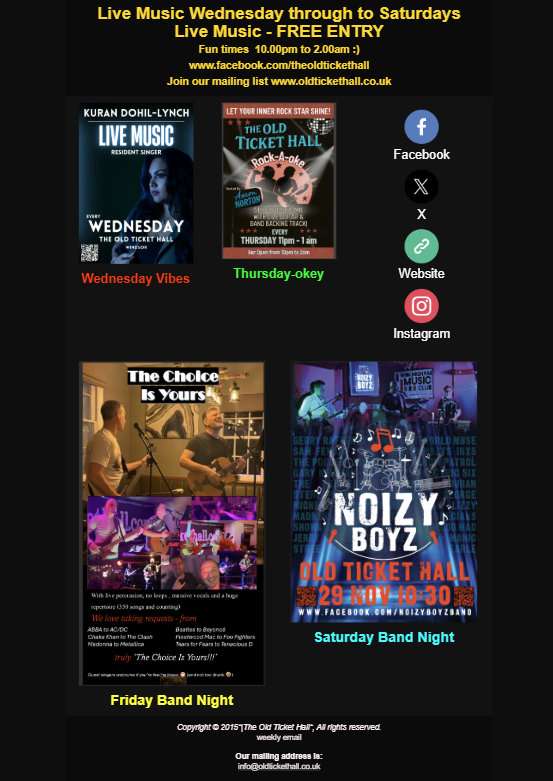 Month end Live music line up!! - mailchi.mp/f57e5897a576/m…