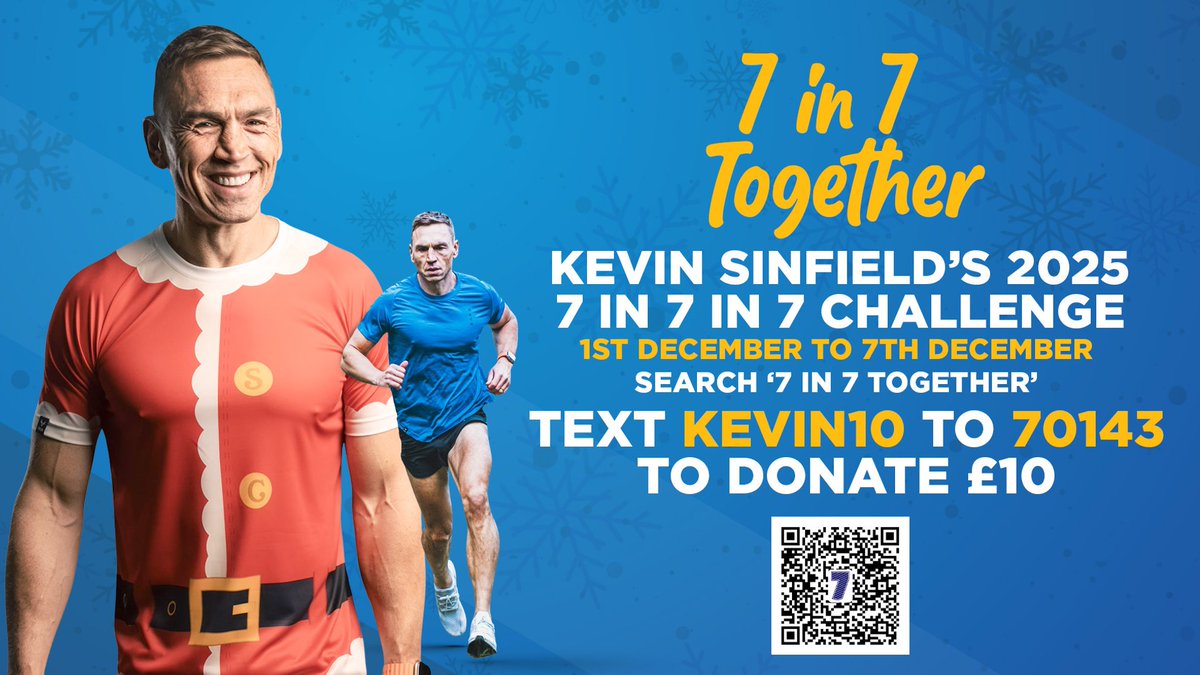 JOIN US! | 7 in 7: Together

Join us on Monday for the start of Kevin Sinfield's 7 in 7: Together challenge, at The Greene King IPA Haberden.

bserugby.co.uk/news/join-us--…