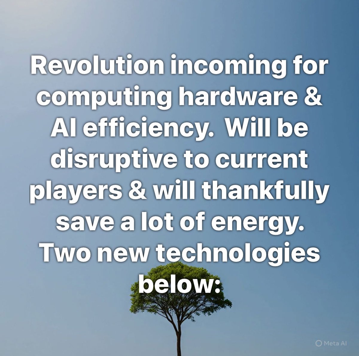 rolfvb's tweet image. Revolution incoming for #computing hardware &amp;amp; #AI #efficiency.  Will be disruptive to current players &amp;amp; will thankfully save a lot of energy. 👇