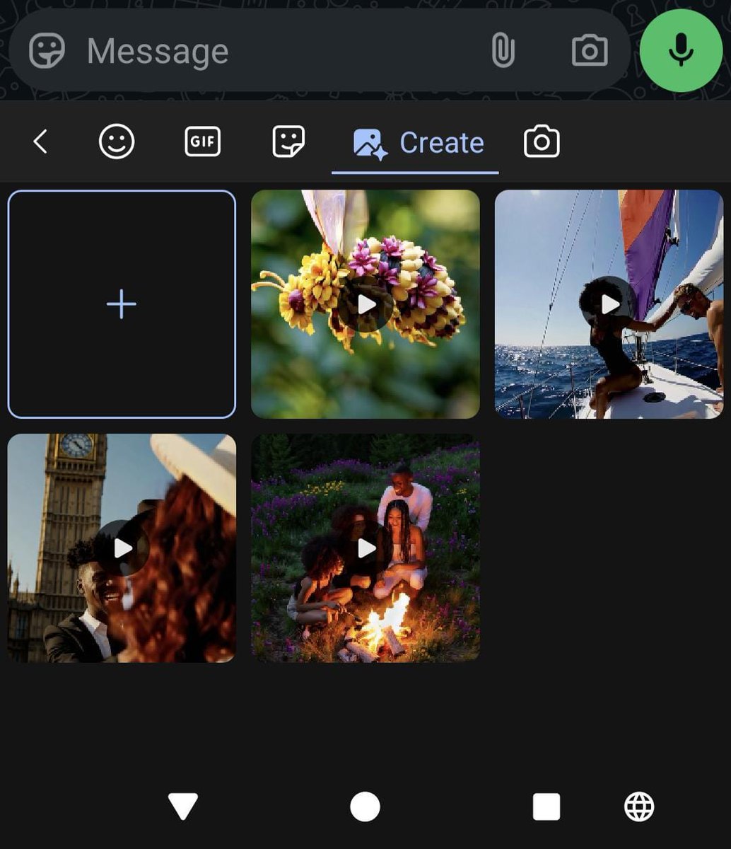 SwiftKey's tweet image. New feature alert!📽️Create your own videos right in SwiftKey. Liven up the chat with videos created by Microsoft Bing&apos;s AI Video Generator.