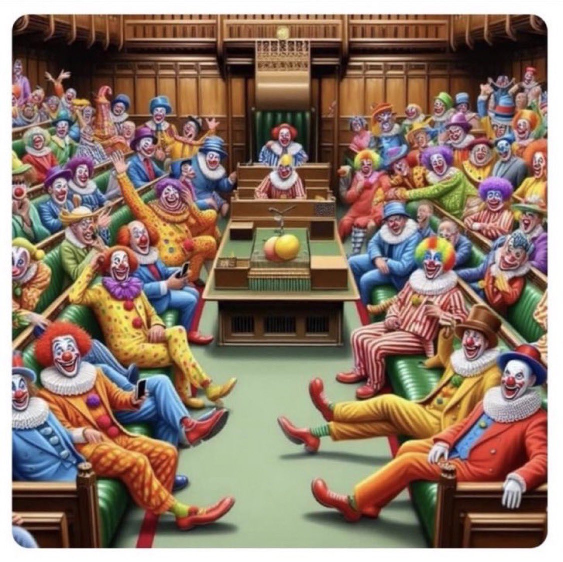 JamesMelville's tweet image. When a clown moves into a palace, he doesn&apos;t become king. The palace becomes a circus.

#Budget2025