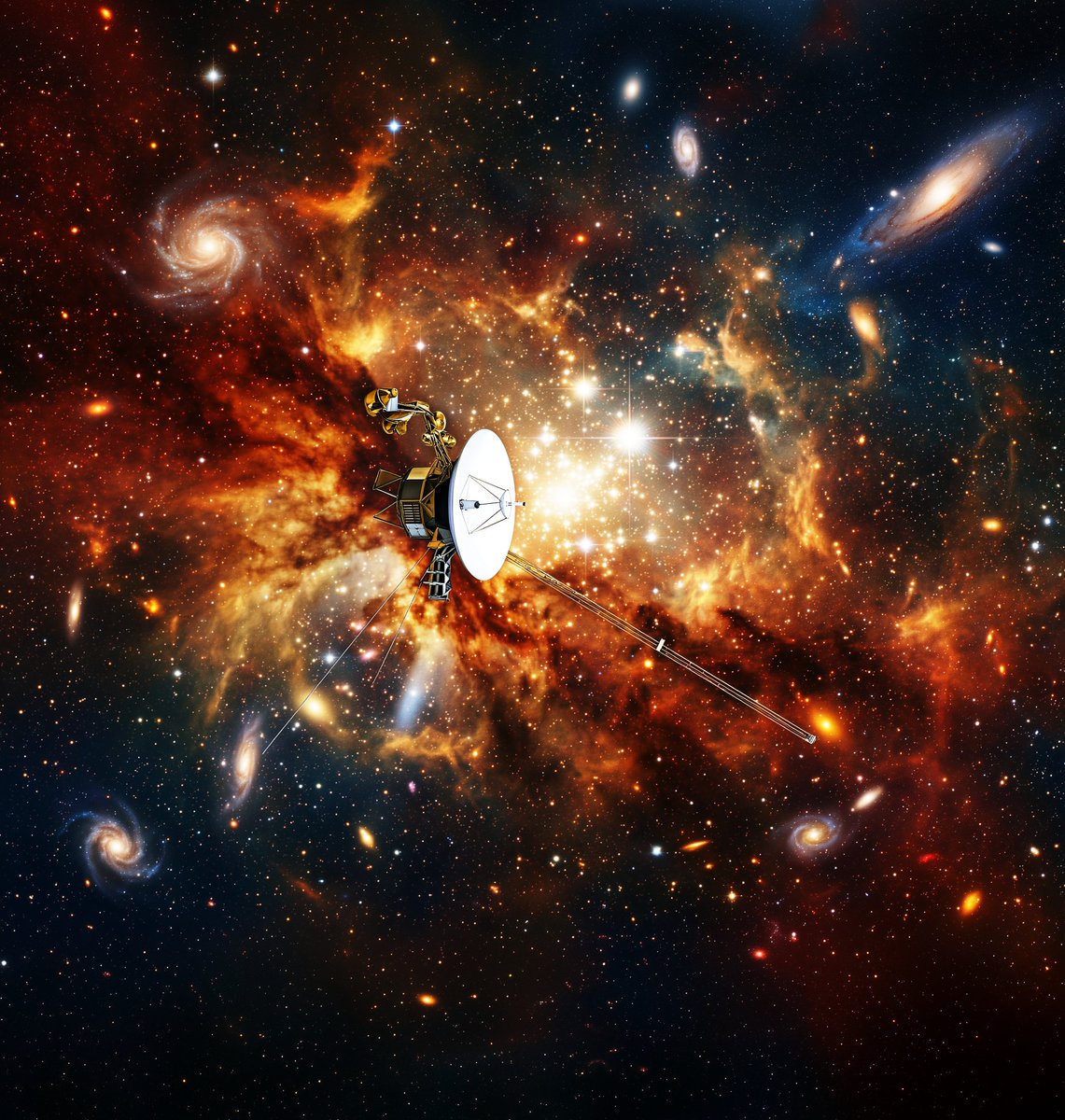 MAstronomers's tweet image. 🚨: Voyager 1 is about to reach one Light-day from Earth

After nearly 50 years in space, NASA’s Voyager 1 is about to hit a historic milestone. By November 15, 2026, it will be 16.1 billion miles (25.9 billion km) away, meaning a radio signal will take a full 24 hours — a full…