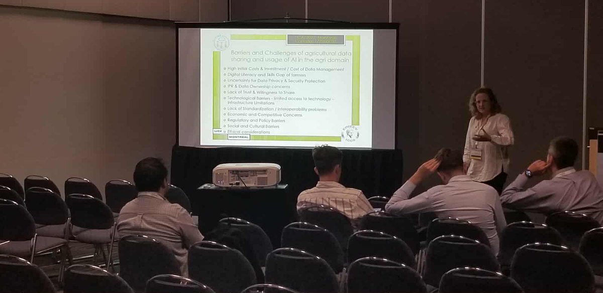 divine_hrzn_eu's tweet image. Earlier this year DIVINE was presented in an invited talk by @IRoussaki (@IccsNtua) during the AI for Sustainability workshop at #IJCAI2025 in Montreal.

The talk covered:
🌱Pilot success stories
🤖Project #AI applications
📊Agricultural #datasharing insights
🌐Key #CEADS aspects