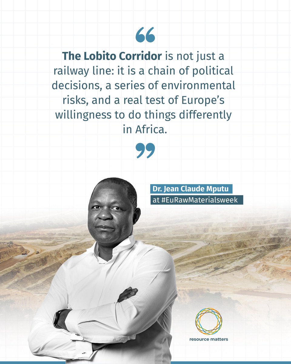 #EURawMaterialsWeek : Last week in Brussels, the conversation was dominated by “security of supply” and Europe’s race for critical minerals. But what was missing? Accountability, transparency, and the voices of producer countries like the DRC, the heart of the global cobalt