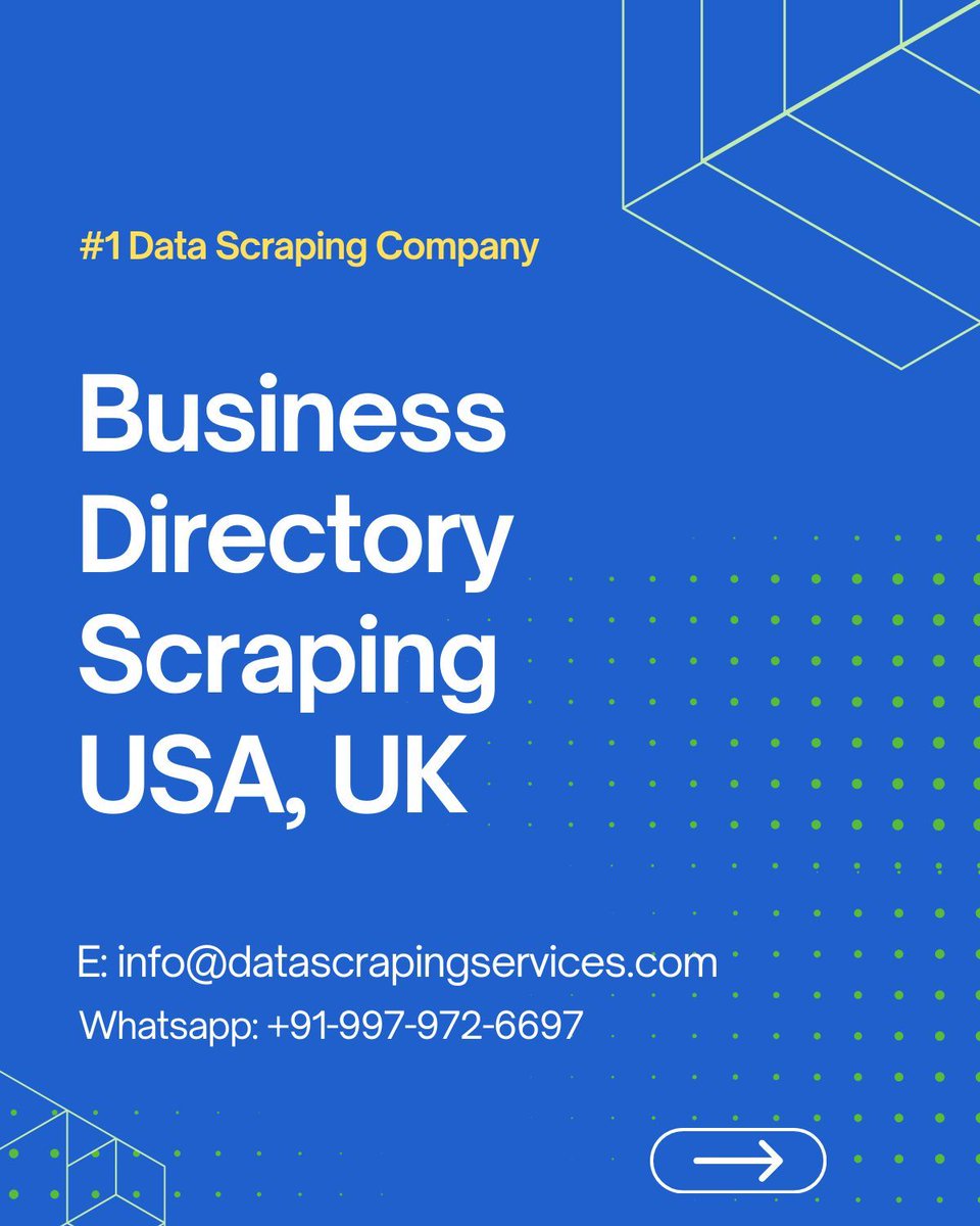 _datascraping's tweet image. For effective and scalable data extraction, Datascrapingservices.com is your trusted partner. We turn data challenges into valuable growth opportunities. Connect with us at info@datascrapingservices.com. #EffectiveDataExtraction #ScalableSolutions #GrowthOpportunities