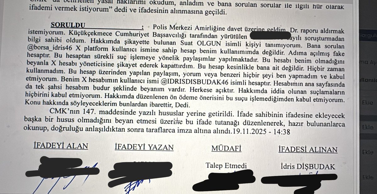 Bugün bir gerçek ortaya çıktı 
Bana ve aileme hatta tanımadığı bir sürü 
İnsana hakaret ve küfür eden it kimliksiz .
<a href="/BoRsA_46/">DISBUDAK🇹🇷</a> hesap çalınmış ve şahsın degilmiş o zaman X alemine ya bu hesabı şikayet etmek,yada mahkemede bunun 
kimliğinin belirlenmesine katkı sağlanması 
gerekir