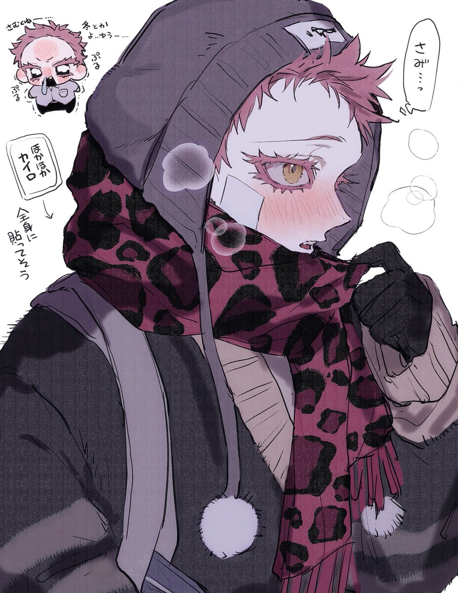 鬼の頃は❄️使いだったけど学ﾊﾟﾛの世界線だと寒さ耐性なかったからいいな…⛄️