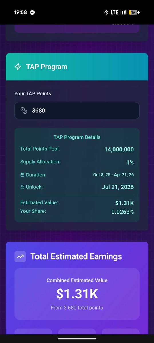 DocHankey's tweet image. Vous pouvez désormais calculer par rapport au TAP combien vous allez prendre exactement grace a l&apos;outil de @Damicale_s 
Calculer aussi votre airdrop selon la FDV
Bref plein de trucs utiles, n&apos;hésitez pas à jeter un oeil.
paradex-airdrop-calculator.base44.app