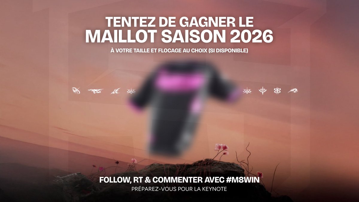 CONCOURS MAILLOT 2026 🍀

Un seul mot d’ordre : TENDANCE.

Aide-nous à monter en tendance et tente de gagner le maillot de la saison 2026.

❤ Follow @thegreensuits
🔁 RT le tweet
💬 Commente : Keynote M8. 20H. #M8WIN

TAS le 27/11/25 à 20:00